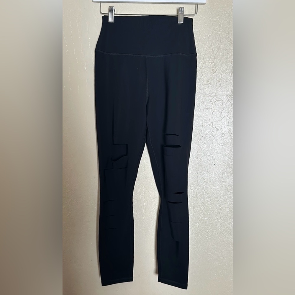 Alo Yoga Ripped Warrior Legging S Black Activewear